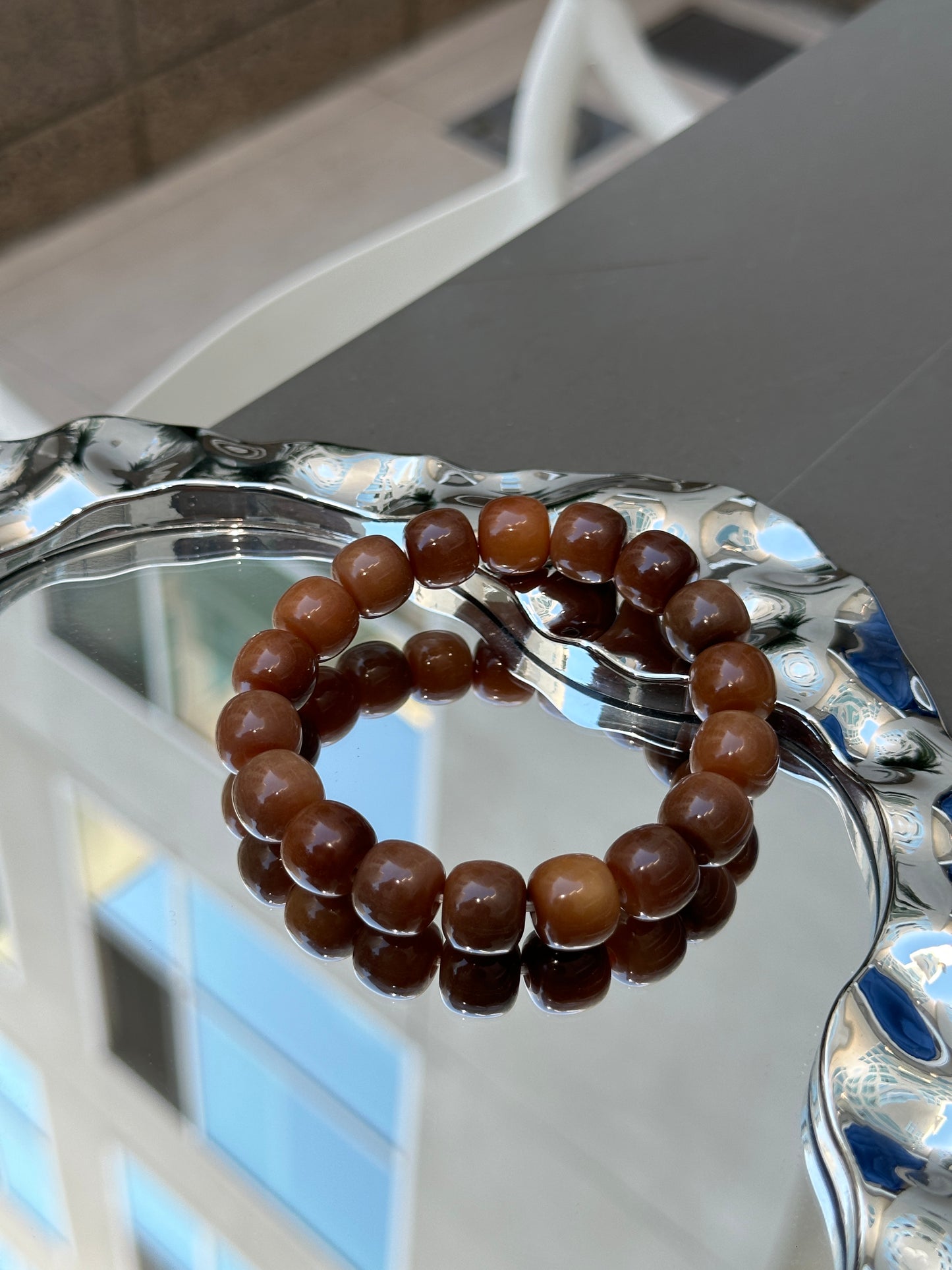 Autumn Filbert - Bodhi Root Bracelet